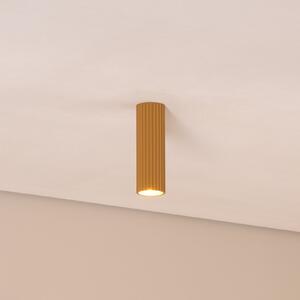 SOLLUX LIGHTING Plafonieră Carbon, culoare aurie, înălțime 20 cm, aluminiu, reglabil, Auriu / Alamă, Camera de zi / sufragerie, Aluminiu, Modern