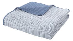 Cuvertură albastră matlasată 220x230 cm Stripe – Catherine Lansfield