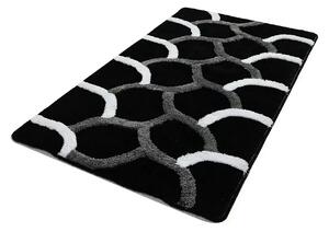 Covoras baie 359CHL1963, 70x120 cm, forma dreptunghiulara, acril, negr