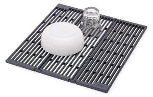 Scurgător de vase gri ajustabil din plastic 43x13 cm Platform – Joseph Joseph