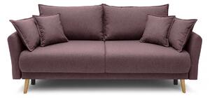 Canapea Extensibilă 3 locuri JULIET, cu ladă de depozitare, 215x88x95 cm, Violet-Loft