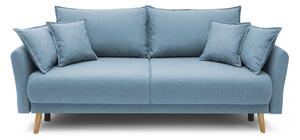 Canapea Extensibilă 3 locuri JULIET, cu ladă de depozitare, 215x88x95 cm, Albastru-Loft