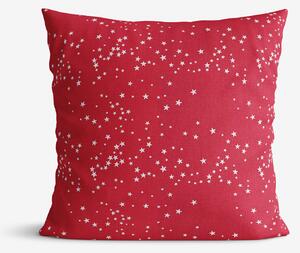 Goldea față de pernă decorativă valencia - steluțe pe roșu 45 x 45 cm