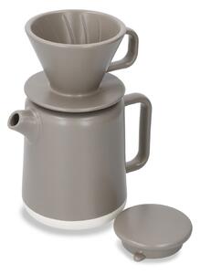 Set de ceainic și filtru de cafea din ceramică maro de 0,8 l La Cafetiere Seville - Kitchen Craft