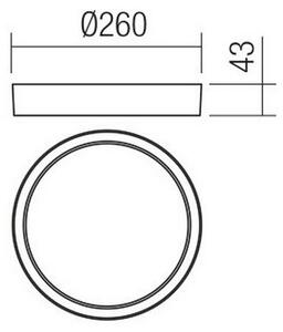 Redo 90155 - Plafonieră LED exterior PONZA 1xLED/16W/230V IP65