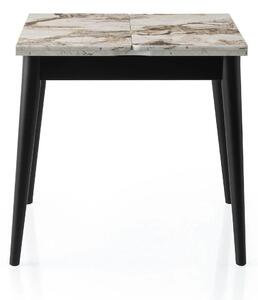 Masa extensibila TOTEM 3042, alb cu efect de marmura, PAL melaminat, 8