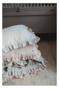 Lenjerie de pat din in cu umplutură, pentru copii BELLAMY Stone Gray, 140 x 200 cm, gri