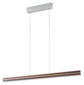 Lustră Pendul Quitani, Lisene, reglabil, Lemn, Sala de mese, Lemn, Design