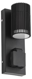 Lămpi de exterior Lindby, Enerio, reglabil, Negru, Aluminiu, Modern