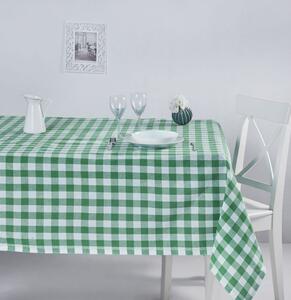 Fata de masa carouri 160x220cm, DC Home, Kareli Alb/Verde