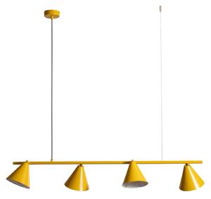 Lustră Pendul ALDEX, Hängeleuchte Form 4, reglabil, Galben, Sala de mese, Metal, Modern