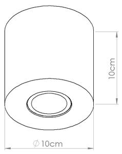 Sollux SL.1842 - Spot ORBIS 1xGU10/10W/230V beton/crem