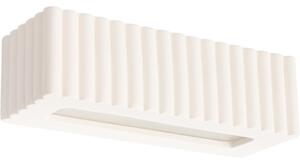 Sollux SL.1885 - Aplica de perete RIGATA 1xE27/15W/230V ceramică/alb