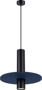 Sollux SL.1884 - Lampă suspendată PELTA pe cablu, 1xGU10/10W/230V, negru/albastru