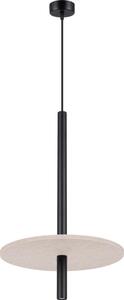Sollux SL.1879 - Lustră suspendată pe cablu FELTRO 1xG9/8W/230V negru/crem