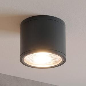 ORION Sputnik spot tavan LED IP65 Ø 14,5 cm, negru, Negru, Baie, Metal, Modern, Spot de exterior / vârf de pământ