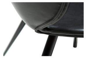 Scaun din piele artificială DAN-FORM Denmark Cloud, negru