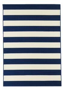 Covor adecvat pentru exterior Floorita Stripes, 133 x 190 cm, albastru - alb