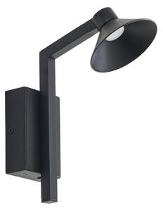 Lampă de perete Lucande, Steve, reglabil, Negru, Camera de zi, Metal, Modern