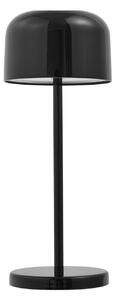 Lampă de masă Lucande, Quill, reglabil, Negru, Terasă, Aluminiu, Modern