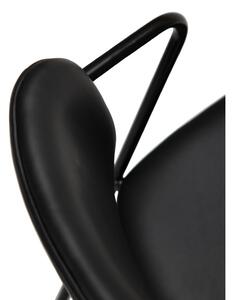 Scaun cu husă din piele artificială DAN-FORM Denmark Zed, negru