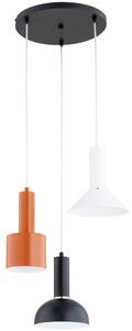 VANTI Lustră suspendată pe cablu, 3x E27, 15W, 230V, multicoloră