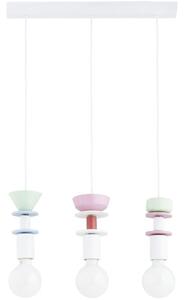 Candelabru suspendat pe cablu LUMIO 3x E27/15W/230V, multicolor