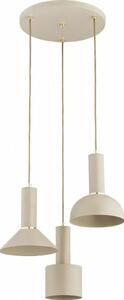 Lustră suspendată VANTI, 3x E27/15W/230V, bej