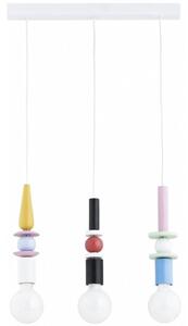 Lustră suspendată pe cablu LUMIO 3xE27/15W/230V multicoloră