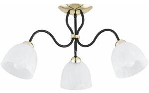 Lustră aplicată ARIEL, 3xE27/15W/230V, auriu/negru