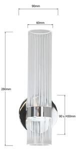 Aplica LED de perete AMBIENTE, 6W, 230V, 3000/4000/6000K, crom lucios