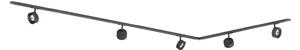 Plafoniere Lindby, Linaro, Negru, Studiu / Birou, Metal, Modern