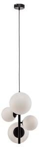 Lustră Pendul ALDEX, Dione, reglabil, Negru, Camera de zi, Sticlă, Modern