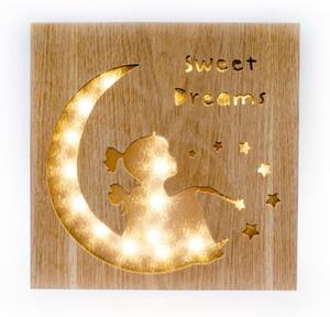 Decorațiune luminoasă din lemn Dakls Sweet Dreams