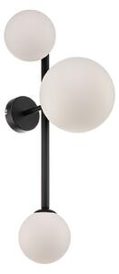 Lampă de perete ALDEX, Dione, reglabil, Negru, Camera de zi, Sticlă, Modern