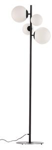 Lampadar ALDEX, Dione, Negru, Camera de zi, Sticlă, Modern
