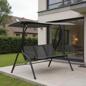 Balansoar metalic pentru terasa, Three Swing, 3 persoane, 170x110x153 cm