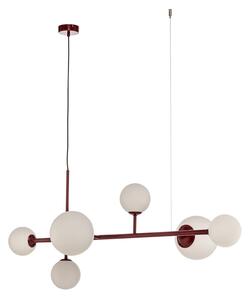 Lustră Pendul ALDEX, Joel, reglabil, Roșu, Sala de mese, Metal, Modern