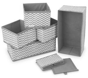 Set 6 cutii de depozitare Navaris diverse marimi, 49052.06