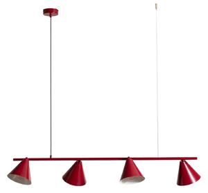 Lustră Pendul ALDEX, Hängeleuchte Form 4, reglabil, Roșu, Sala de mese, Metal, Modern