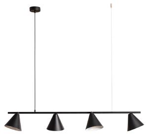 Lustră Pendul ALDEX, Hängeleuchte Form 4, reglabil, Negru, Sala de mese, Metal, Modern