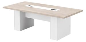 Masa de conferinta Imperium, PAL Melaminat E1 - dimensiuni 2000 x 1000 x 750 mm, White
