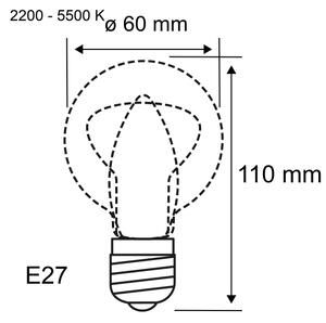 Bec LED dimabil FILAMENT E27/7,5W/230V 2200-5500K - Paulmann 29155