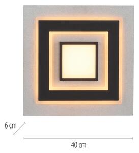 JUST LIGHT. 14439-21 - LED Plafonieră CICHIO LED/18,5W/230V + LED/9W neagră