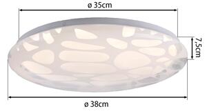 JUST LIGHT. 14009-16 - Plafonieră LED dimerizabilă ART PLAFO LED/20W/230V albă + telecomandă