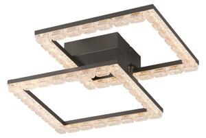 JUST LIGHT. 14732-18 - Plafonieră LED GLITRA LED/17,5W/230V neagră
