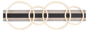 JUST LIGHT. 14426-21 - Plafonieră LED CICHIO LED/37W/230V + LED/9,5W neagră