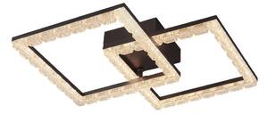 JUST LIGHT. 14732-18 - Plafonieră LED GLITRA LED/17,5W/230V neagră