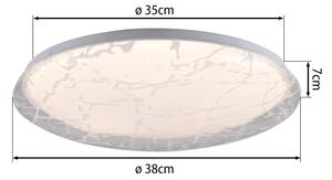 JUST LIGHT. 14008-16 - Plafonieră LED dimerizabilă ART PLAFO LED/20W/230V albă + telecomandă