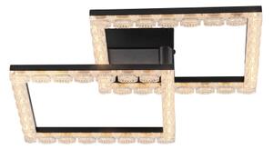 JUST LIGHT. 14732-18 - Plafonieră LED GLITRA LED/17,5W/230V neagră